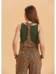 Womens Ethnic Jumpsuit with Zipper Detail and Pockets 4672